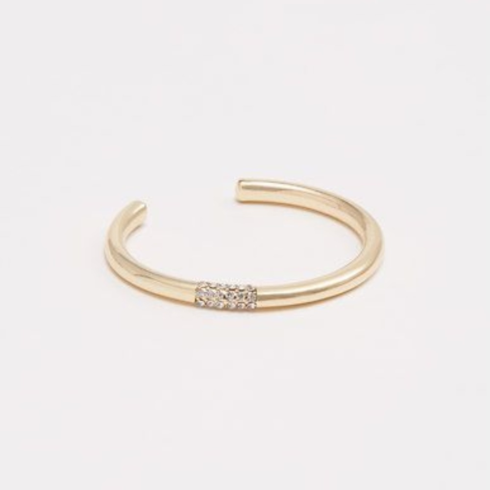 Ann Taylor Gold Pave Cuff Bracelet NWT 39.99